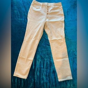 High Rise skinny button up jeans